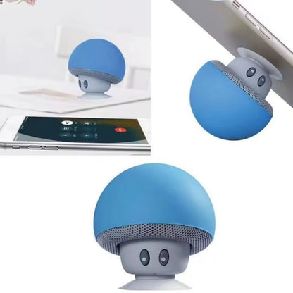 2025 Small Mushroom Cute Style Mini Wireless Bluetooth-Compatible Speaker Mp3 Music Player with Mic Waterproof